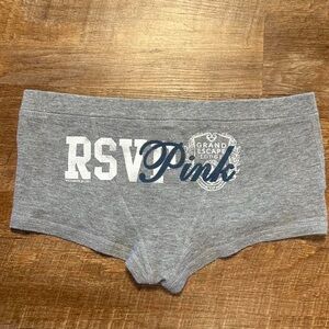 LOOKING FOR Gray Victoria’s Secret Pink Boyshorts Size S (Small)
